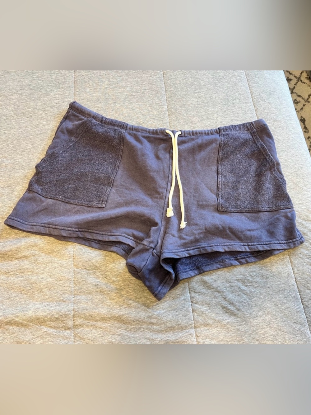 aerie Terry Drawstring Shorts in Blue | Women’s xxl